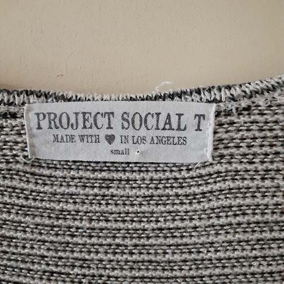 Project Social T Light Knit Striped Sweater Sm - Picture 6 of 8